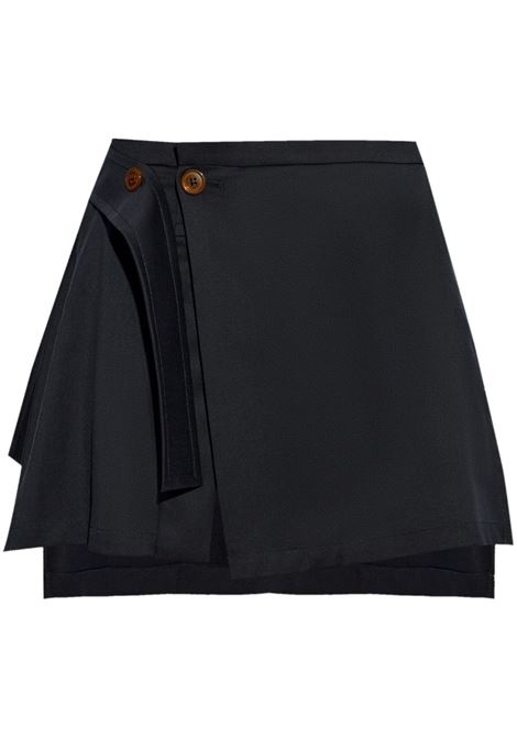 Blue Meghan asymmetric wool skirt Vivienne Westwood - women